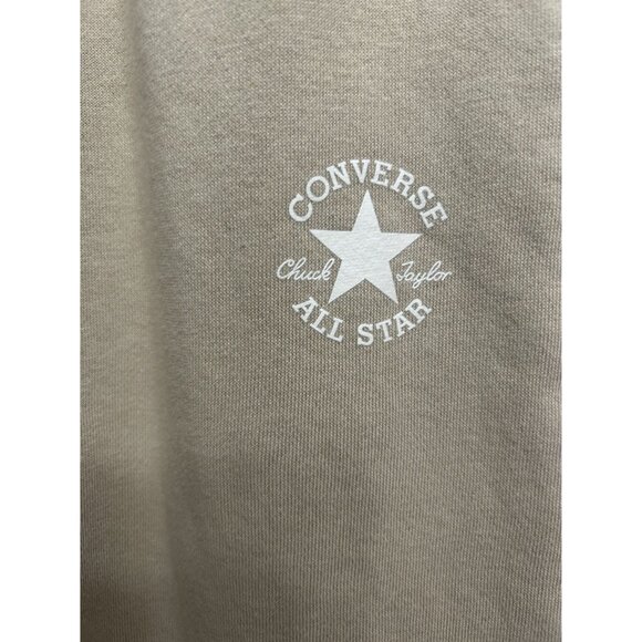 Converse Chuck Taylor Tan Khaki Knit Sweatpants - Girls Size Medium 10/12 - Picture 2 of 4